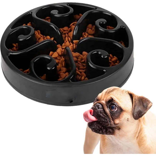 Edipets, Gamelle Anti Glouton Chat ou Chien, Plateau Interactif pour éviter l'Anxiété, pour Petits Animaux de Compagnie, Moyens et Grands (Gris) — Edipets, noté 4.4/5