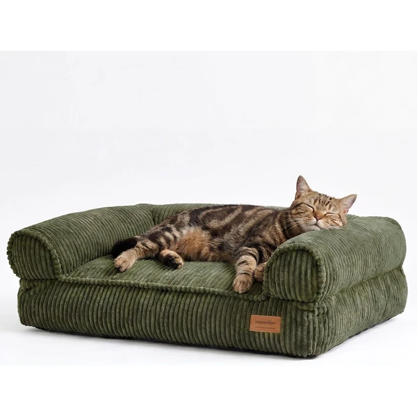 FUKUMARU Panier Chiens Chats, Coussin Chien Dehoussable et Lavable, Canapé Antidérapant pour Petits Chiens et Chat, 72 x 52 x 22 cm, Vert — FUKUMARU, noté 4.5/5