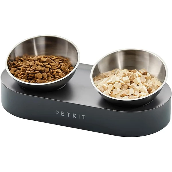PETKIT CYBERTAIL Bol Surélevé en Acier Inoxydable, Inclinés Bols de Nourriture et alimentation Antidérapants sans Déversement pr Chats et Petits Chiens — PETKIT, noté 4.6/5