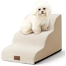 COZY KISS Escalier pour Chien, Étape pour Animaux en Éponge avec Couvercle Amovible, Échelle pour Chiot, Chat, Animaux Agés, Lit et Sofa, Léger, Durable (Beige, 40x57x40cm, 3) — COZY KISS, noté 4.6/5