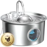 Fontaine a Eau Chat Inox: Fontaine à Eau pour Chat - 2,6L Fontaines Chats Acier Inoxydable Automatique - Distributeur Eaus Chats Ultra Silencieux - Distributeur Chien avec Robinet Forme hémisphérique — Dctrod, noté 4.5/5