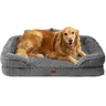 EHEYCIGA Panier Chien Grande Taille avec Dossier Haut, 107x76cm, Gris — EHEYCIGA, noté 4.6/5