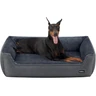 Feandrea Panier pour Chiens, Lit pour Animaux, Canapé, en Tissu Façon Lin, Bords Rehaussés, Antiglisse, Housse Amovible Lavable, Taille XXL pour Grands Chiens, 120 x 90 x 30 cm, Gris Foncé PGW013G01 — Feandrea, noté 4.2/5