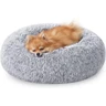 Feandrea Panier pour Chien, Lit Ronde en Forme de Beignet, Canapé, Coussin Central Amovible et Lavable, Tissu Peluche Doux, Ø60 cm, Gris Ombré PGW038G01 — Feandrea, noté 4.4/5