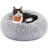 Feandrea Panier pour Chien, Lit Ronde en Forme de Beignet, Canapé, Coussin Central Amovible et Lavable, Tissu Peluche Doux, Ø40 cm, Gris Ombré PGW036G01 — Feandrea, noté 4.4/5