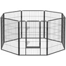 Feandrea Parc pour Chien, Enclos pour Chiot, Clôture, Chenil, Cage, 8 Panneaux, Double Verrou en L, Chaque Panneau 77 x 100 cm, Intérieur, Extérieur, Jardin, Chien, Lapin, Poule, Noir PPK81H — Feandrea, noté 4.6/5