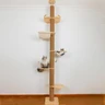 Griffoir pour chat du sol au plafond, hauteur (127-304,8 cm), réglable, 5 niveaux de chanvre, arbre à chat élevé, arbre à chat robuste pour intérieur et extérieur — TQEW, noté 4.4/5