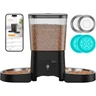 Distributeur Croguettes Chat Automatique Double, HONEYGUARDIAN 5G/2.4G WiFi Gamelle Chat Automatique 4 Bols(Bol INOX +Bol Lente), Distributeur Croquettes Chats/Chien, Opération Facile & Contrôle APP — honeyguaridan, noté 4.4/5