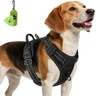 Joytale Anti-Traction Harnais Chien Taille Moyenne, Noir, M | Coupe ajustée & réglable, rembourré & confortable, 2 points d'attache (avant & arrière), poignée pratique, pour promenade — Joytale, noté 4.5/5