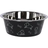 Kerbl Pet Bol en Acier Inoxydable, gamelle pour Chien, Noire, 1800ml, pour Nourriture et Eau, Lavable au Lave-Vaisselle, Robuste, avec Motif — Kerbl Pet, noté 4.6/5