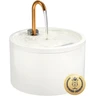 Fontaine à Eau Chat en céramique, capacité 2,1 L avec Bec en cuivre, Fontaine à Eau pour Chat silencieuse et hygiénique, Design élégant et Facile à Nettoyer, Blanc — MISFANS, noté 4.1/5