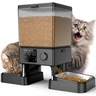 oneisall 5L Distributeur Croquettes Chat Automatique 2 Bols Mangeoire Automatique pour Chat à Un Bouton Fonctionnement Facile Mangeoire | Distributeur de Nourriture Programmable pour Chat/Chien, Enregistrement Vocal, Mangeoire Automatique à un Bouton Usage Facile — oneisall, noté 4.6/5