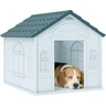 PawHut Niche d'extérieur en PP Blanc pour Chiens de Petite et Moyenne Taille - 65 x 75.7 x 63 cm — PawHut, noté 4.5/5