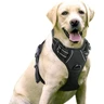 rabbitgoo Harnais Chien Anti Traction, Arnet pour Chiens avec Poignée Contrôl, Facile à Mettre, Gilet Réfléchissant Réglable avec Attache Devant, Harnais pour Chien Moyen Grand, Noir, L — rabbitgoo, noté 4.5/5