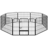tectake® Parc pour Chien et Petits Animaux Modulable & Pliable Enclos pour Chat extérieur Parc Chiot Cloture Anti Fugue Chien Grillage sans Toit, Portes avec Double verrou — tectake, noté 4.2/5