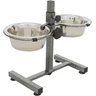 TRIXIE Bar pour chien réglable en hauteur avec 2 gamelles en inox - Structure métallique - Blocage de la gamelle - Pieds en caoutchouc réglables et antidérapants - Capacité de chaque 0,75 ml - 24920 — TRIXIE, noté 4.3/5