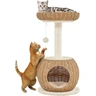Yaheetech Arbre à Chat en Rotin 75 cm Arbre à Grimper Design Moderne — Yaheetech, noté 4.3/5